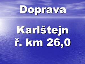 Doprava Berounka - Karlštejn ř.km 26,0