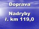 Doprava Berounka - Nadryby ř.km 119,0